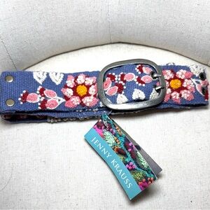 NWT Sundance Catalog Jenny Krauss Wool Embroidered Belt L Peru